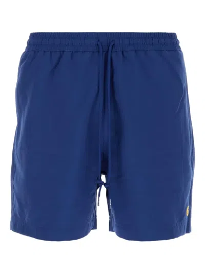 CARHARTT EMBROIDERED-LOGO SWIM SHORTS