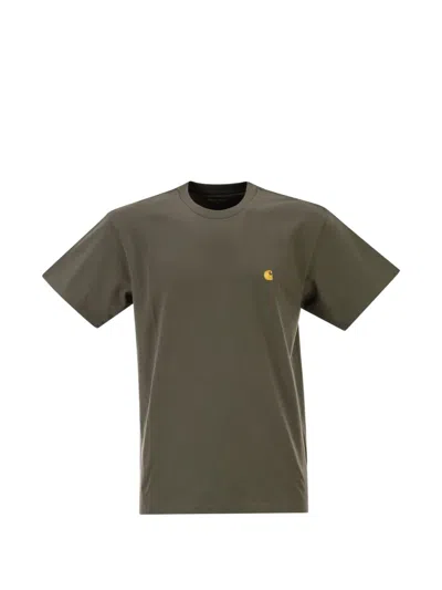 Carhartt Embroidered-logo T-shirt In Green