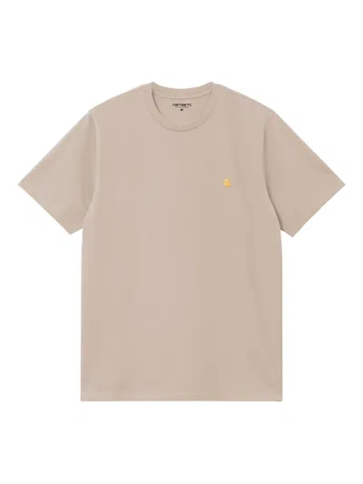 CARHARTT EMBROIDERED-LOGO T-SHIRT