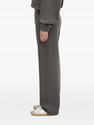 Carhartt Embroidered-logo Trousers In Gray