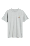 Carhartt Embroidered Organic Cotton Logo T-shirt In Grey Heather