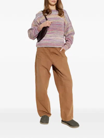 Carhartt Embroidered Sweater In Pink