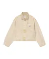 Carhartt Emery Organic-cotton Zip-up Denim Jacket In Neutral