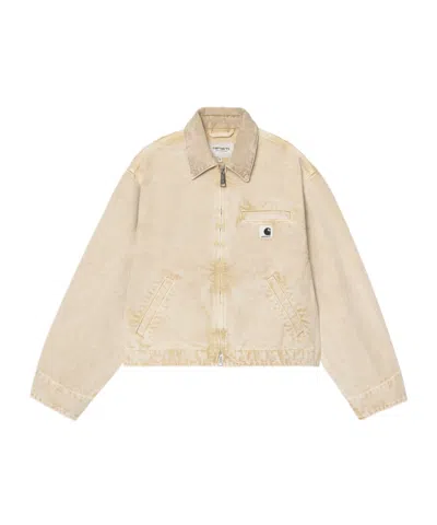 CARHARTT EMERY ORGANIC-COTTON ZIP-UP DENIM JACKET