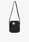 Carhartt Essentials Logo Patch Messenger Bag In Black