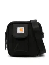 Carhartt Essentials Logo-patch Messenger Bag In Black