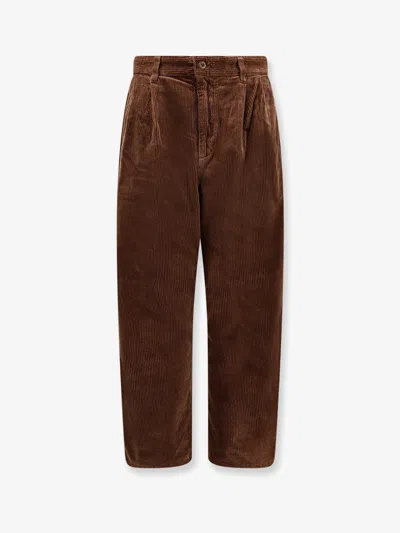 Carhartt Evan Corduroy Trouser With Logo Patch