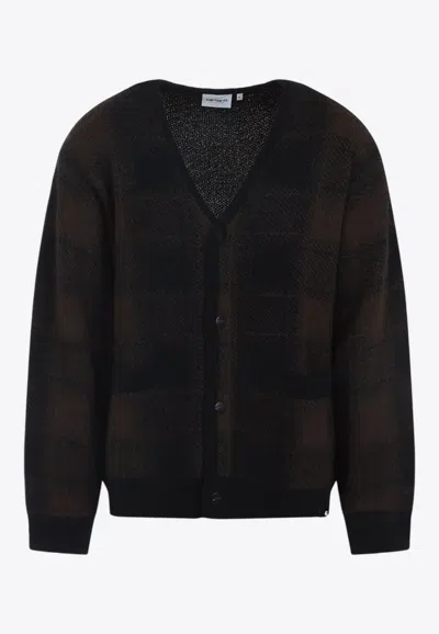 CARHARTT EVERSON CHECKED CARDIGAN