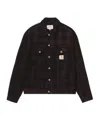 Carhartt Work In Progress Everson Denim Trucker Jacket In Black
