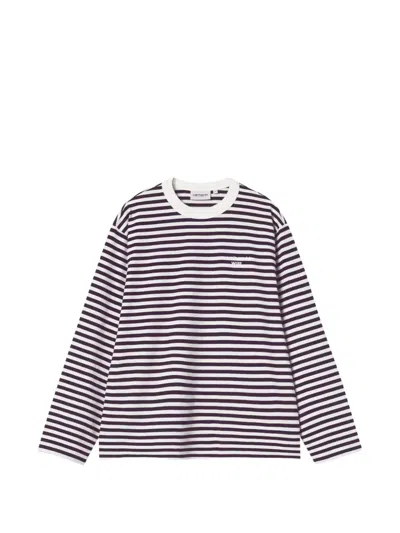 Carhartt Ezra Striped Long-sleeved T-shirt In Multi