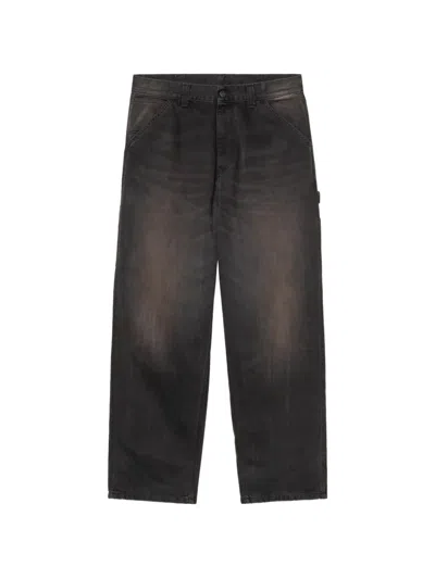 Carhartt Faded-effect Hammer-loop Jeans In Black