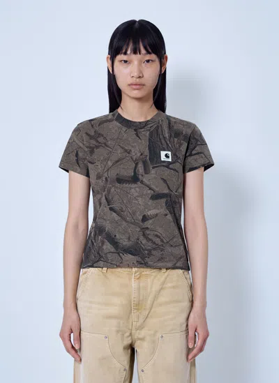 Carhartt Feather Tree T-shirt In Brown