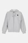 Carhartt Grey Hooded Heart Ii Hartt Zip-up Hoodie In Gray