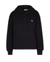 Carhartt Casey Logo-embroidered Cotton Hoodie In Black