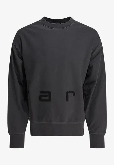 Carhartt Felt Script Sweatshirt In Black
