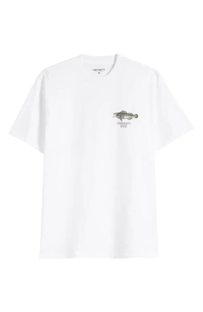 Carhartt Fish Organic Cotton Graphic T-shirt In White