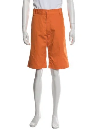 Pre-owned Carhartt Flat Front Shorts In Orange