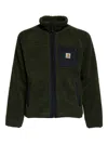 Carhartt Stylish Short Fleece Jacket Pockets In Green