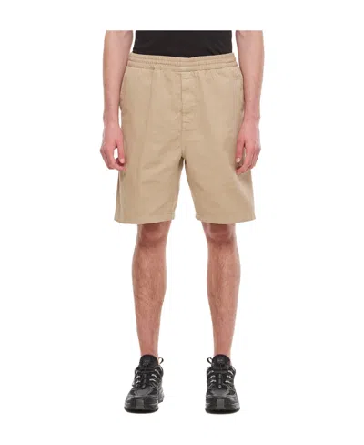 Carhartt Flint Elasticated-waist Shorts In Brown