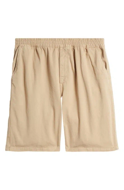 Carhartt Flint Organic Cotton Twill Shorts In Neutral