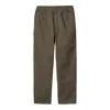 Carhartt Elastic-waist Cotton Pants In Gd Mirage
