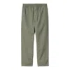 Carhartt Pantalon Flint Park Garment Dyed In Green
