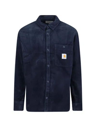Carhartt 'flint' Shirt In Blue