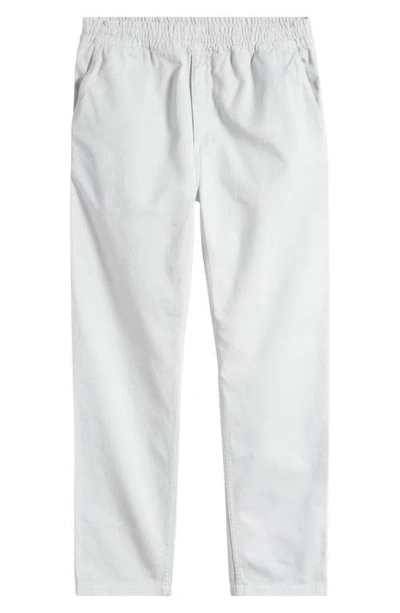 Carhartt Flint Straight Leg Twill Pants In Sonic Silver Garmen