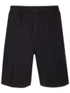 Carhartt Flint Short Shorts In Black Cotton