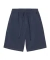 Carhartt Pleated Cotton Shorts In Blue