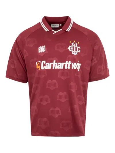Carhartt Football T-shirt In Red