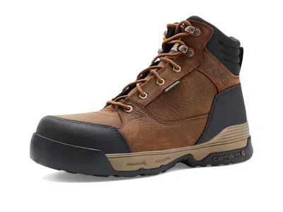 Carhartt Force Hd 6 Waterproof Composite Toe Work Boot In Brown