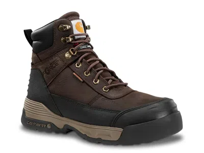 Carhartt Force Hd 6" Waterproof Insulated Work Boot In Brown
