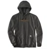 Carhartt Ts6655 Sweatshirt Mens Gray Graphic Print Hooded Long Sleeve Jax93 In Black
