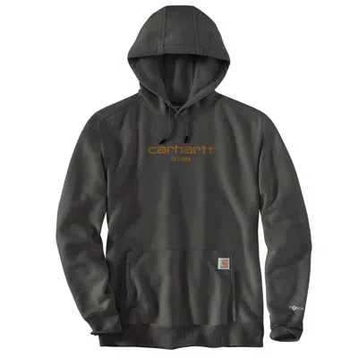 CARHARTT FORCE SWEATSHIRT MEN'S CARBON HEATHER LOGO GRAPHIC RELAXED FIT JAX108