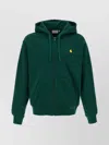Carhartt Wip American Hooded Cotton-blend Sweatshirt In Green
