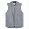 Carhartt Front Zip Closure Vest In Gray