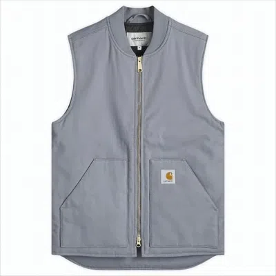 Carhartt Front Zip Closure Vest In Gray