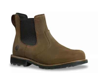 Carhartt Frontier Soft Toe Work Chelsea Boot In Brown