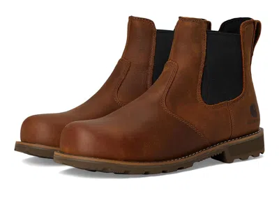 Carhartt Frontier Water Resistant Steel Toe Chelsea Cowboy Boots Brown : 7 E - Wide, Leather