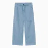 Carhartt Wip Frosted Bleu Garrison Pants In Blue