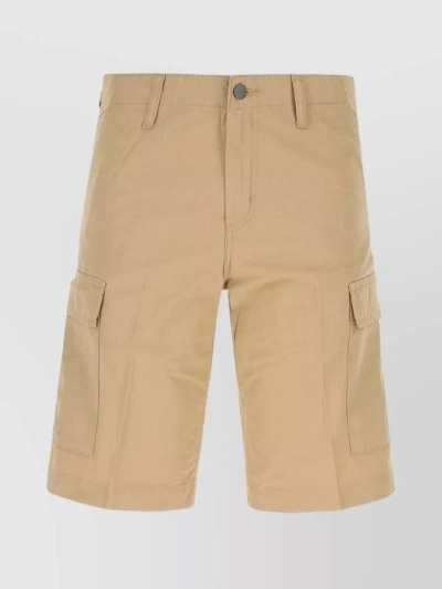 Carhartt Functional Knee-length Cargo Shorts In Brown
