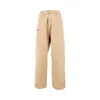 Carhartt Work In Progress Og Single Knit Loose Organic Cotton Canvas Pants In Brown