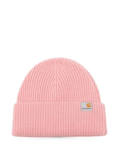 Carhartt Gabe Ribbed-knit Beanie Hat In Pink