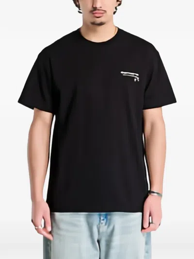 Carhartt Garble Graphic-print T-shirt In Black