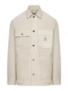 Carhartt Veste Garrison Tonic Stone Dyed In Taupe