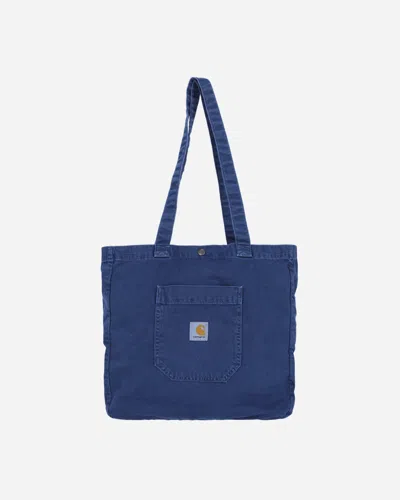 Carhartt Logo-patch Cotton Tote Bag In Blue