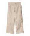 Carhartt Garrison Twill Straight Trousers In Nude