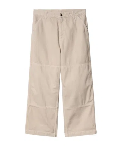 Carhartt Garrison Twill Straight Trousers In Nude