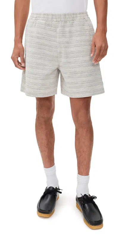 Carhartt Work In Progress Gellar Cotton Jacquard Shorts In Gray